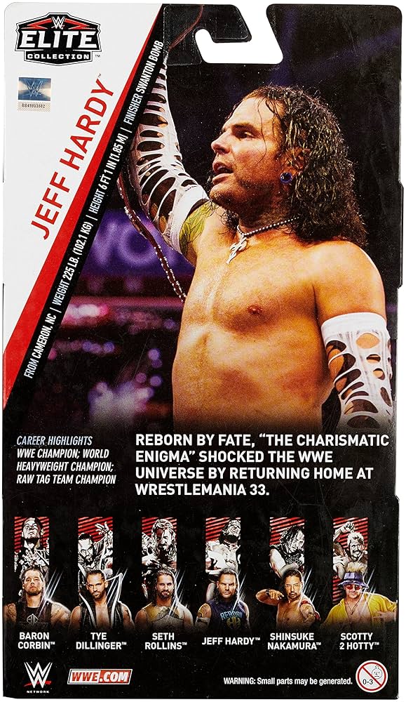 Amazon.com: WWE Jeff Hardy Elite Collection Action Figure